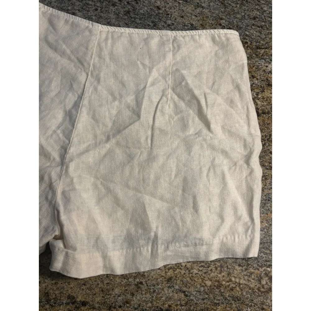 L'Agence Womens Shorts Oat Jude 100%‎ Linen Sailor Shorts Size 31 High Rise